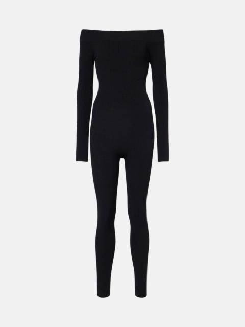 Off-shoulder catsuit