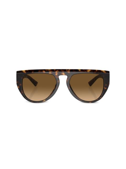 oval-frame sunglasses