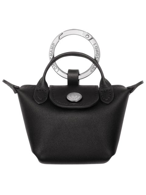 Le Pliage Xtra Key ring Black - Leather