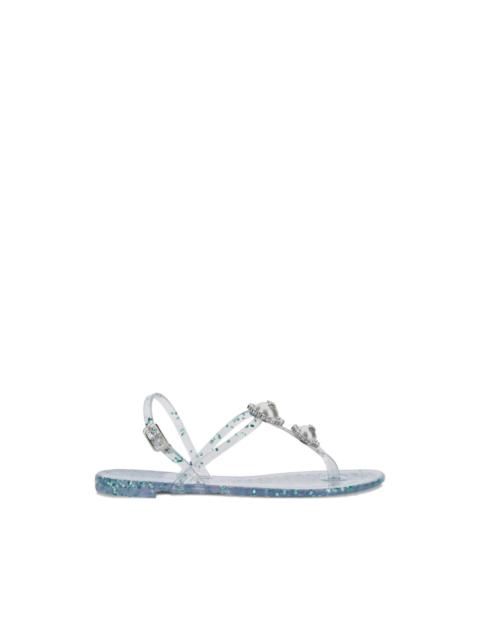 embellished-buckle sandals