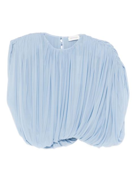 pleated blouse