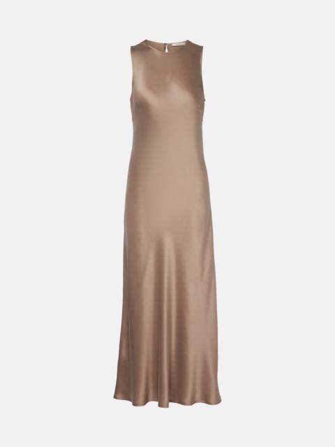 Valencia silk charmeuse maxi dress