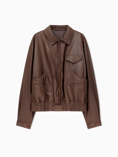 BOMBER JACKET IN NAPPA LAMBSKIN