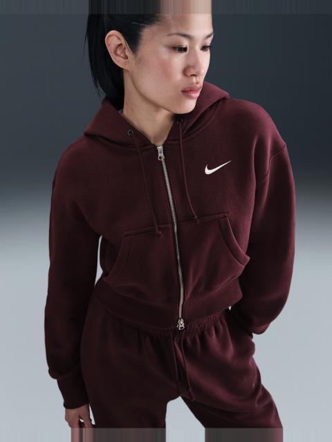 Nike Sportswear Phoenix Fleece Women's Loose Full-Zip Cropped Hoodie