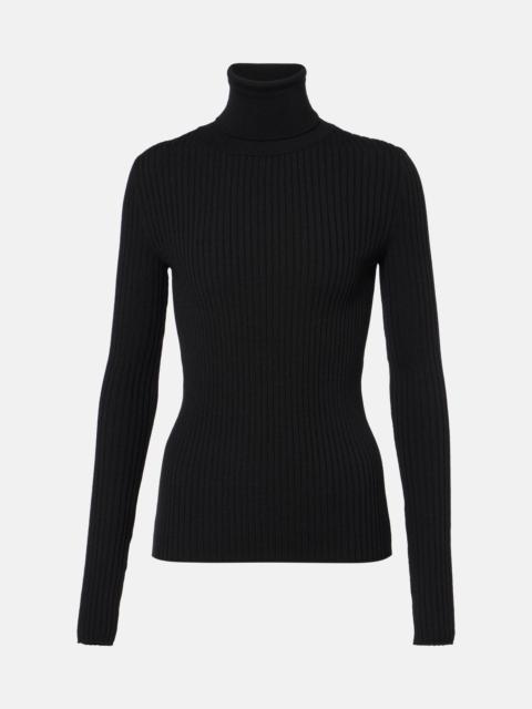 Wool-blend turtleneck sweater
