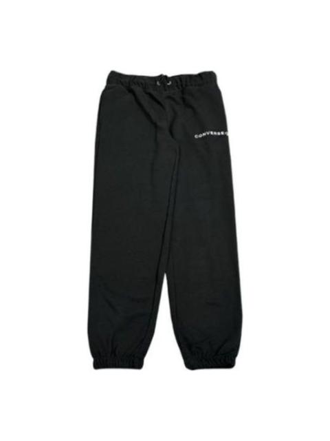 (WMNS) Converse Logo Sweatpants 'Black' 10024730-A01