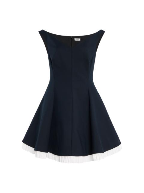 Dorothie Off-The-Shoulder Mini Dress black/white