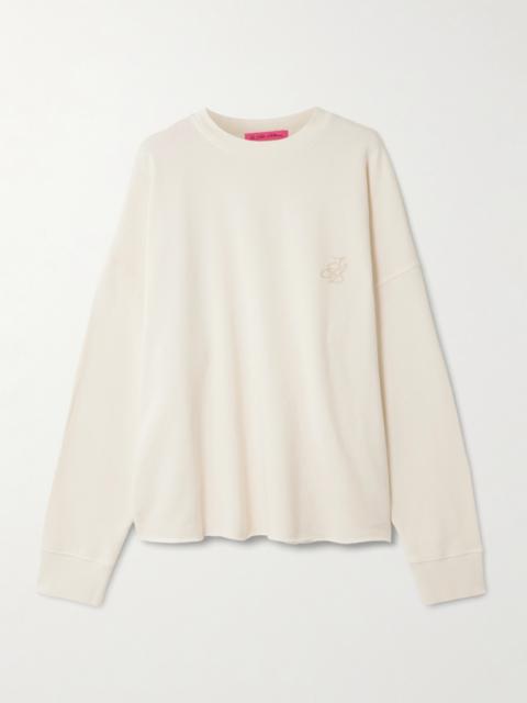 Daily Embroidered Cotton And Cashmere-blend Sweatshirt