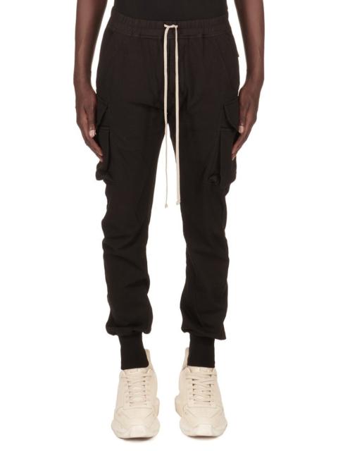 Black Hollywood Mastodon Cut Cargo Pants