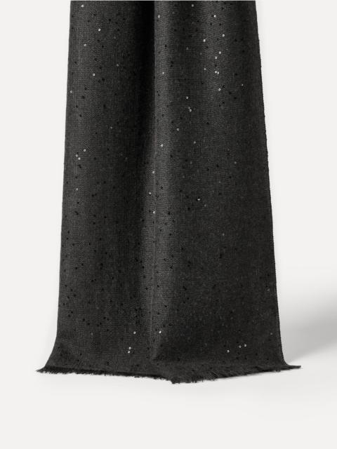 Cashmere and silk Diamond yarn scarf