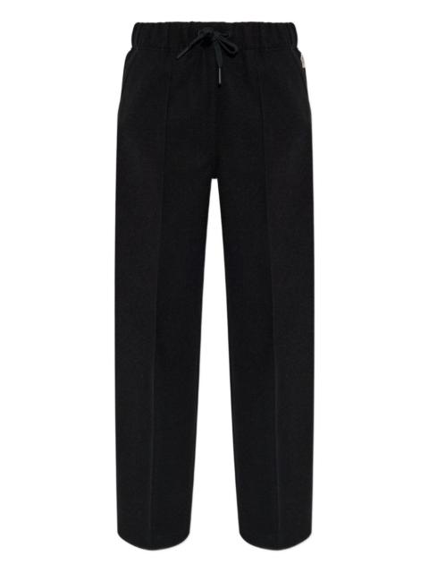 drawstring logo track pants