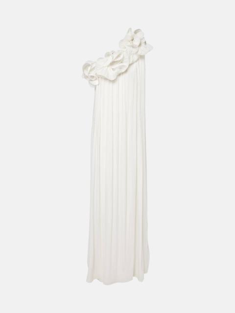 Charmain ruffled georgette gown