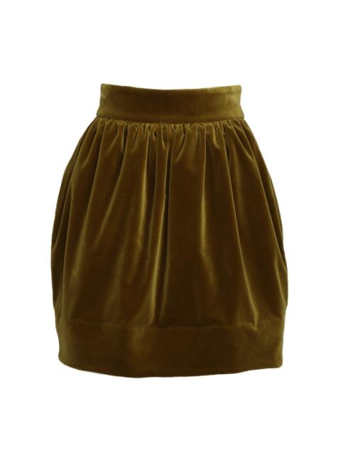 LYRICAL VELVET MINI SKIRT