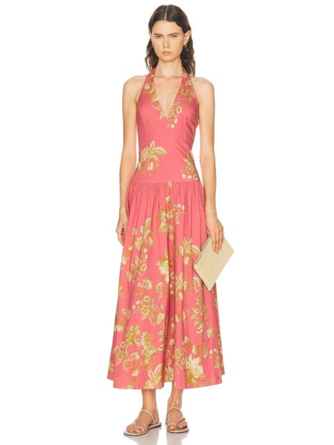 Dani Halter Neck Maxi Dress