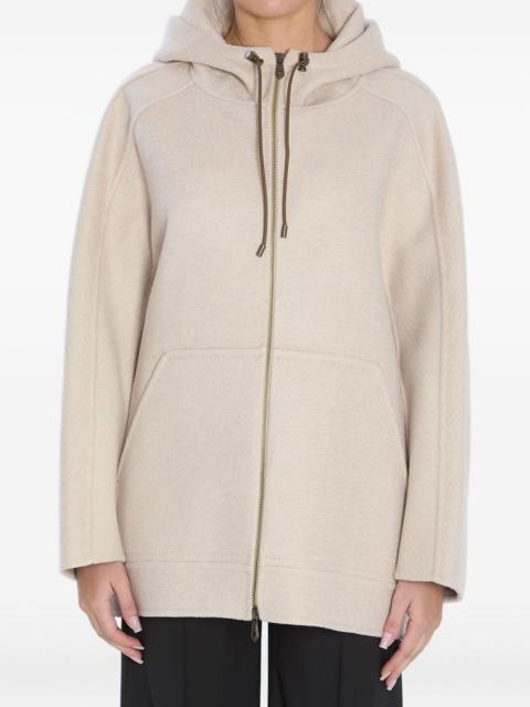 cashmere hooded coat