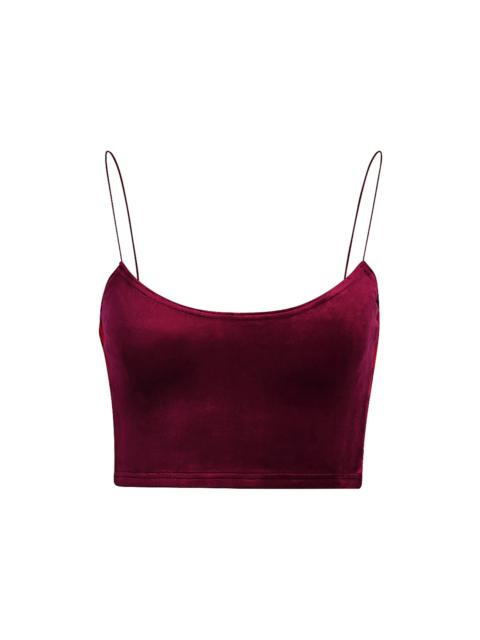 adidas Ivy Park Velour Bralette Cherry Wood