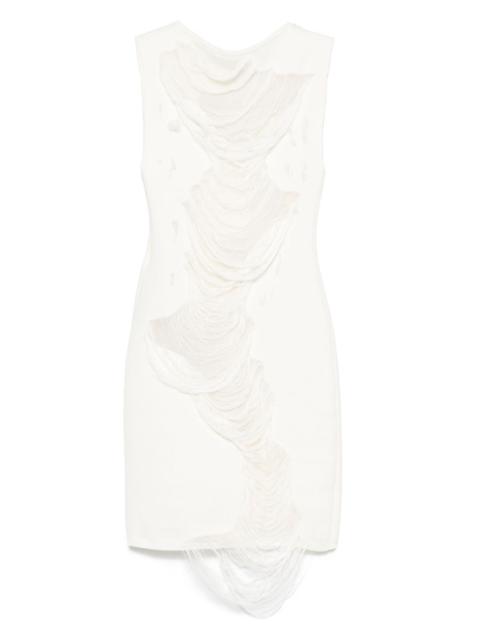 distressed mini dress