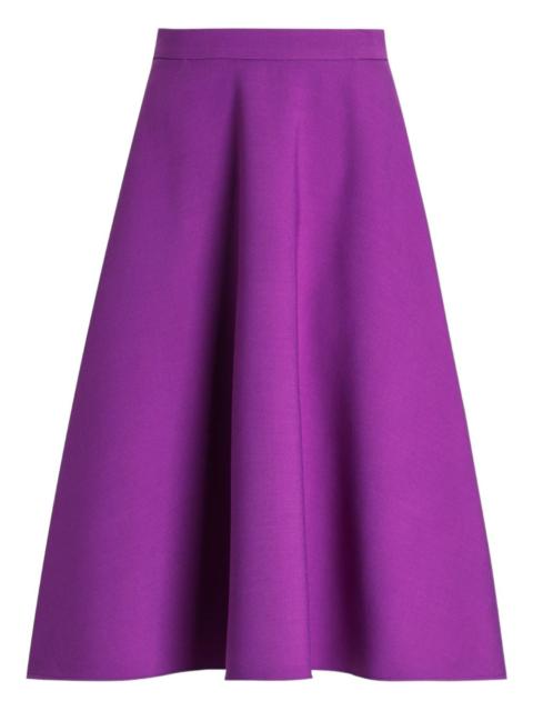 wool midi skirt
