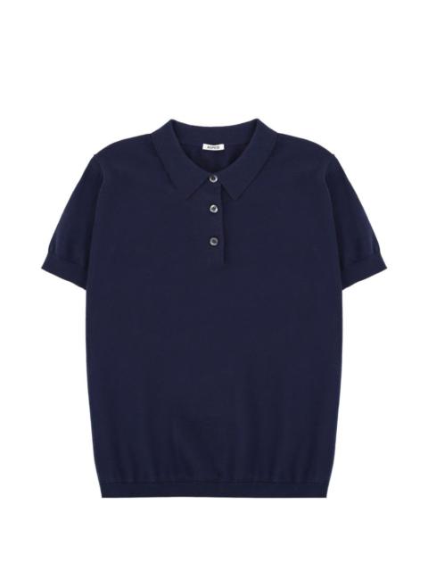 buttoned polo shirt