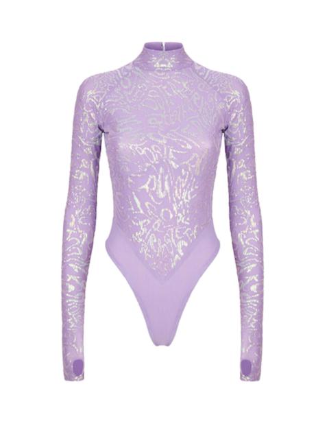 ANNA NICOLE BODYSUIT LILAC SEQUIN