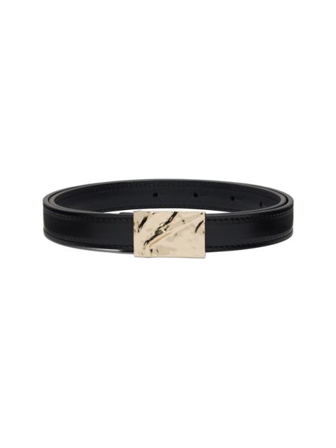 Black Minar Leather Belt