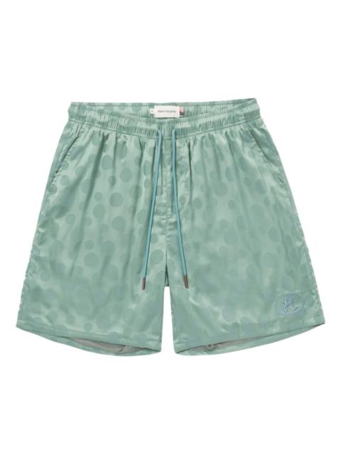polka-dot jacquard shorts