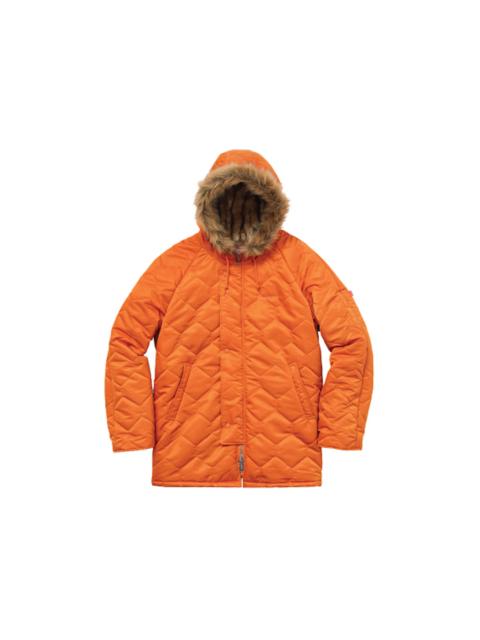 Supreme Quilted Flight Satin Parka Burnt Orange