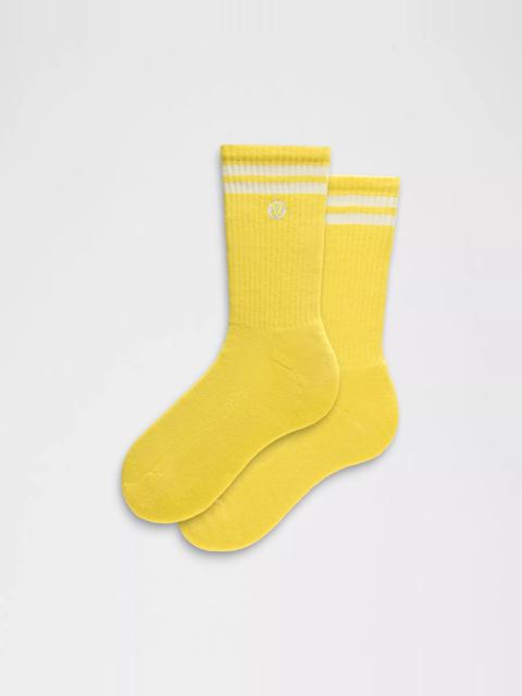 Unisex Daily Essential Crew Socks *Stripe