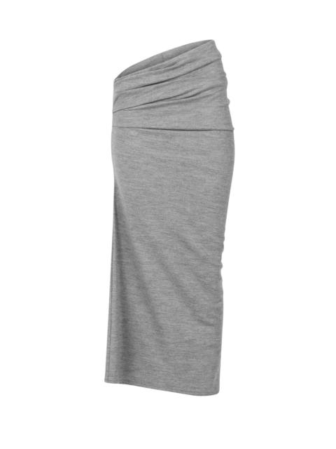 WOOL SKIRT DUST GREY