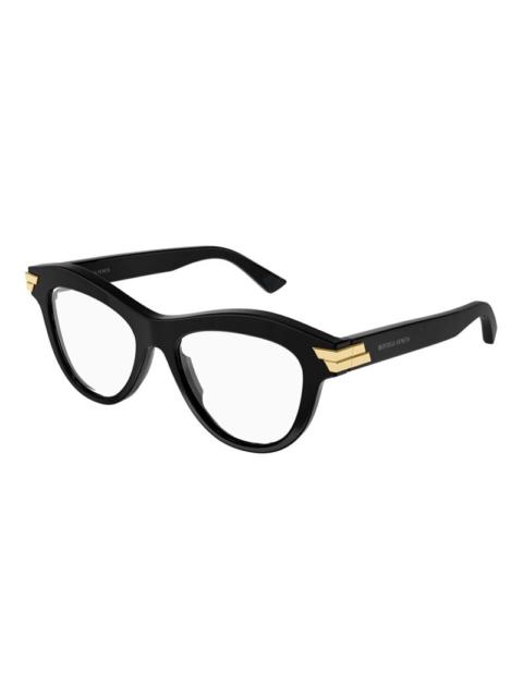 Bottega Veneta BV1105O001 Gold-Accent Frame Eyeglasses — Black