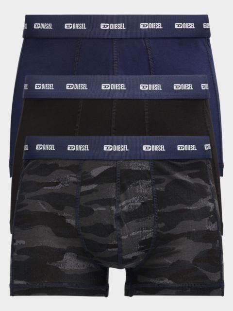 Men's Damien Logo Waistband 3-Pack Boxer Briefs