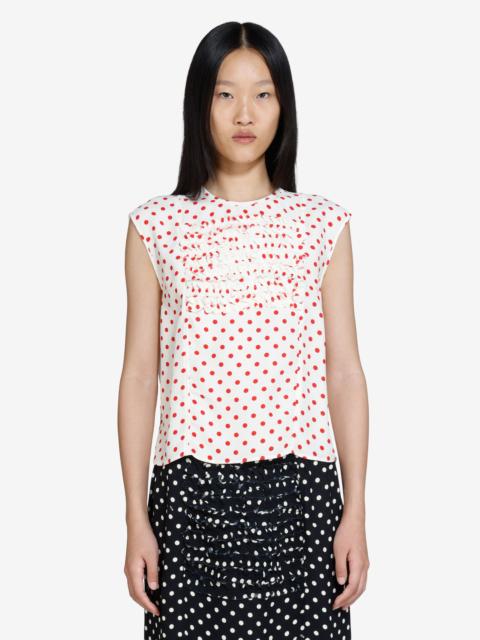 POLKA DOT SLEEVELESS TOP