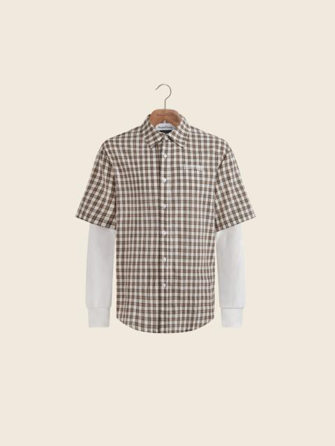 DOUBLE LAYERED BUTTON DOWN