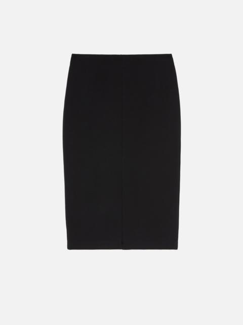 LONGUETTE SKIRT WITH SLIT AND ZIP