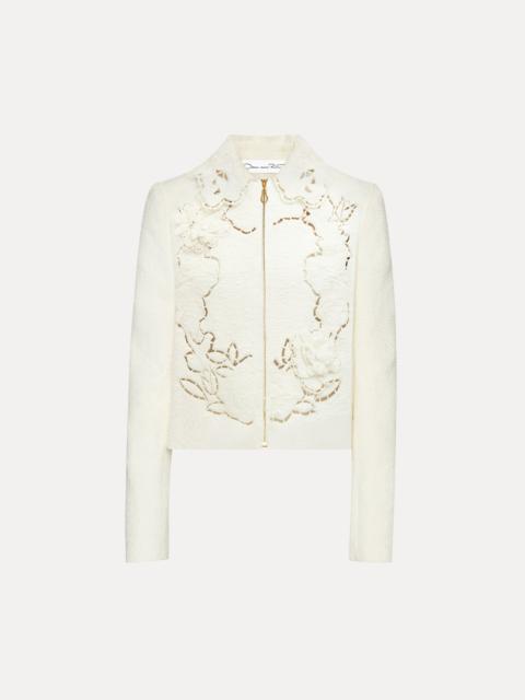 ENGLISH ROSE CUTOUT TWEED JACKET