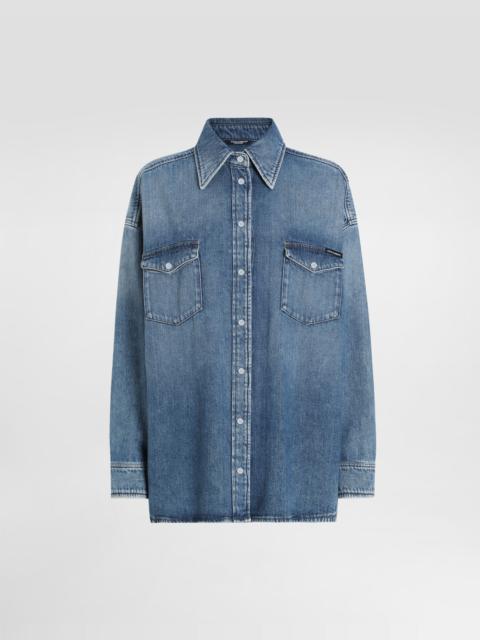 Oversize denim shirt