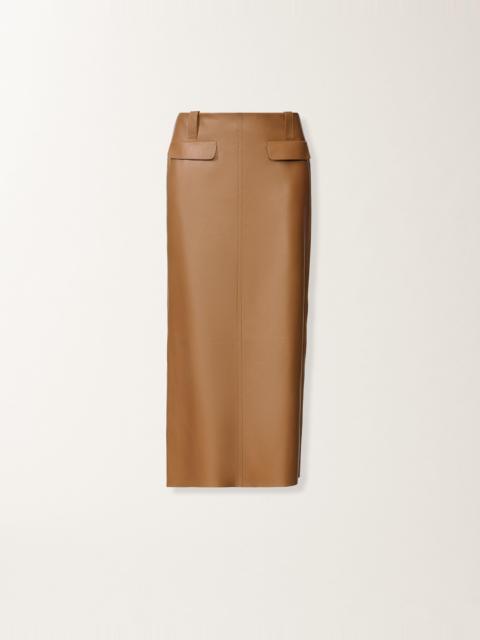 Nappa lissé pencil skirt