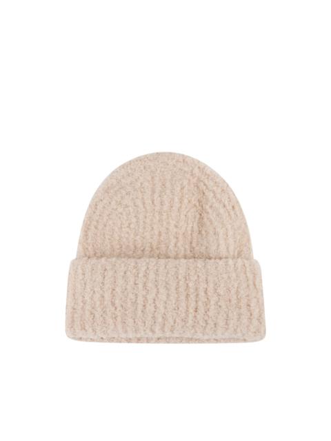 textured beanie hat