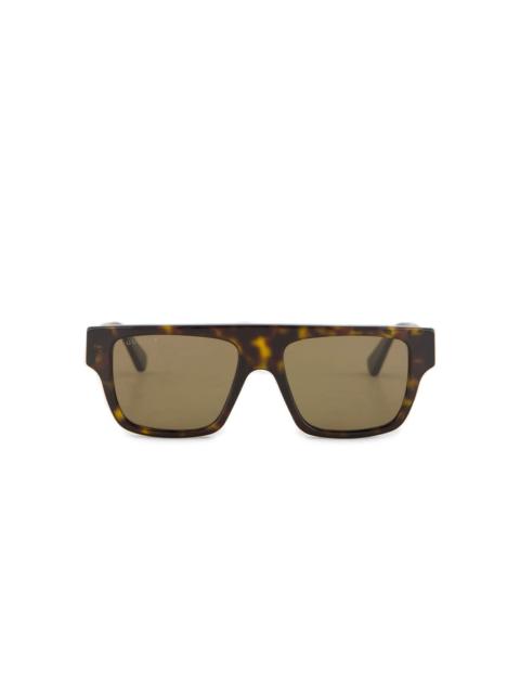 logo square sunglasses
