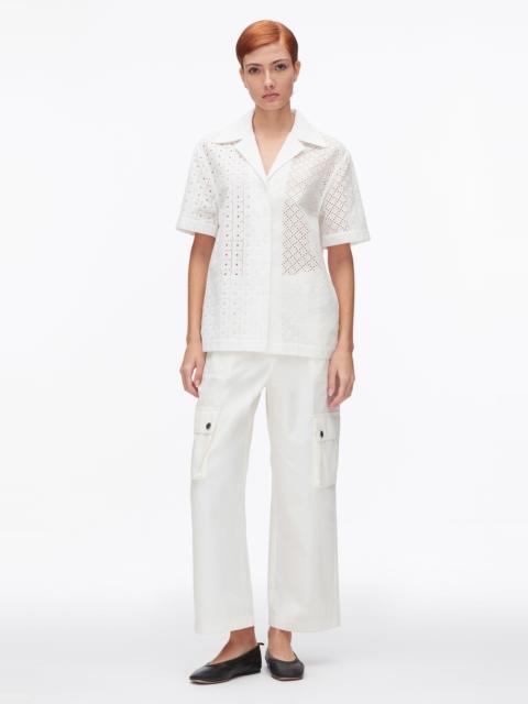 Broderie Anglaise Patchwork Camp Shirt