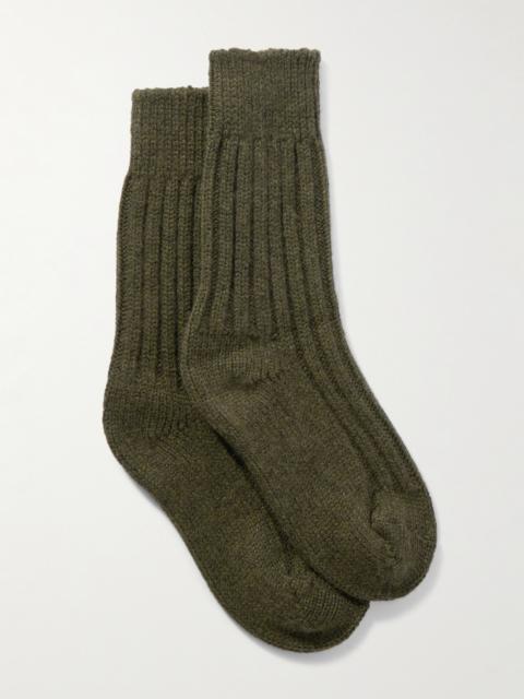Yosemite Ribbed Cashmere Socks