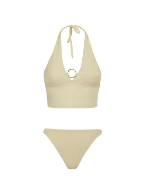 ring-detail bikini set (set of two)