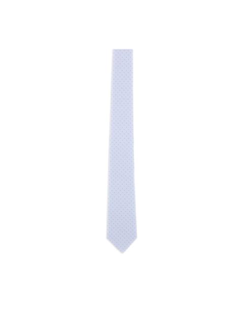 polka-dot pattern silk tie