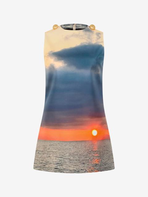 Sunrise Print Short Dress