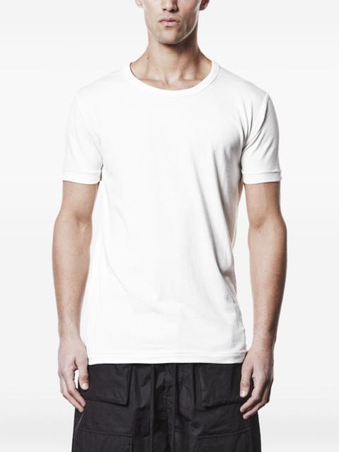 Worked cotton T-shirt