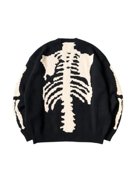 KAPITAL 5G Wool BONE Crew Sweater 'Black'