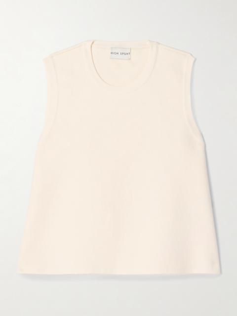 Asa Cotton-blend Jacquard Tank