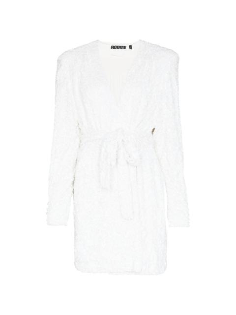 Samantha sequin wrap dress