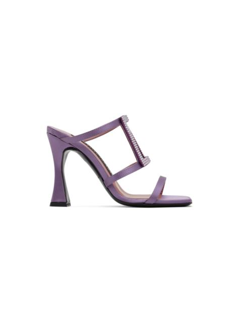 Purple Hoya Heeled Sandals
