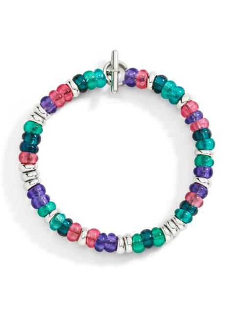 RONDELLE BRACELET IN SILVER & RECYCLED PLASTIC